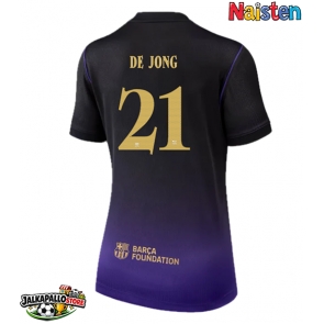 Barcelona Frenkie de Jong #21 Vieraspaita Naisten 2026-27 Lyhythihainen